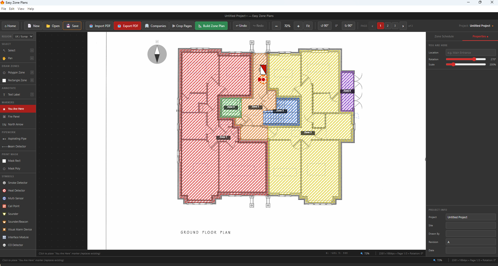 Easy Zone Plans design canvas